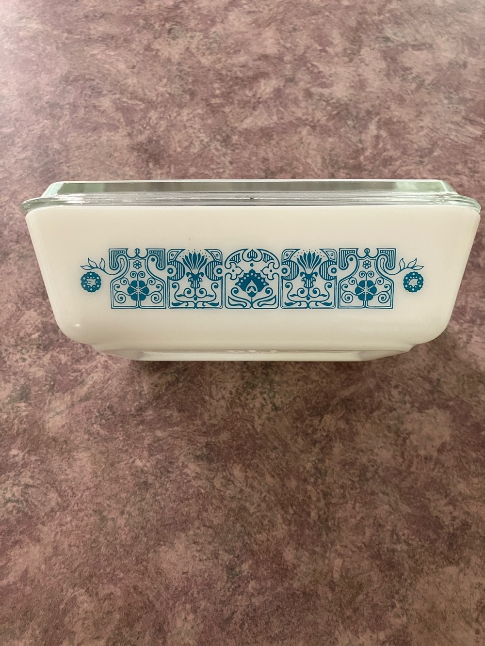 Vintage Pyrex Horizon Blue #503 Large Refrigerator Dish/Casserole with Lid